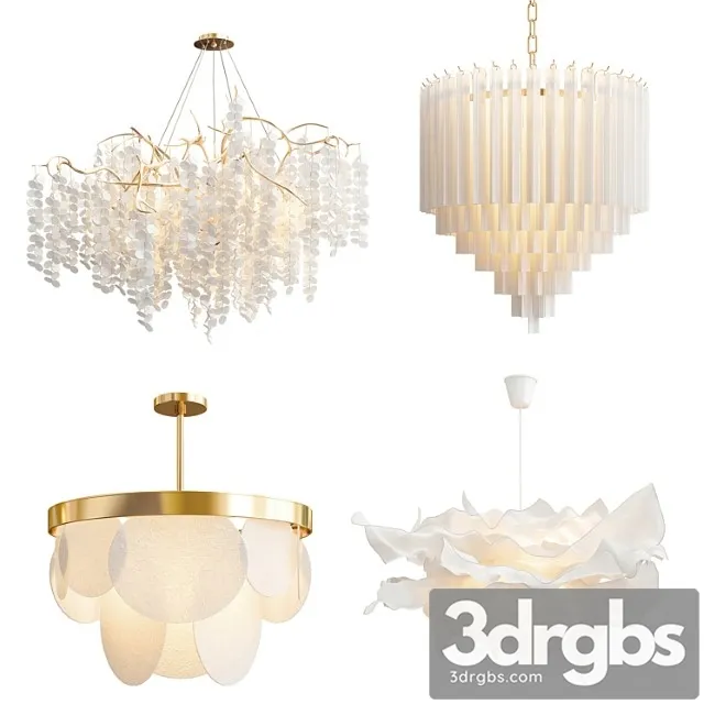 Four Exclusive Chandelier Collection 66 3D Model Download