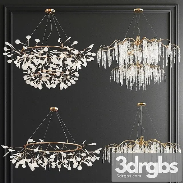 Four Exclusive Chandelier Collection 67 3D Model Download