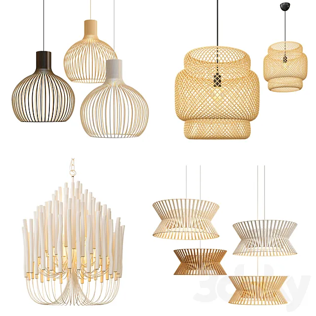 Four Exclusive Chandelier Collection_10 3DModel