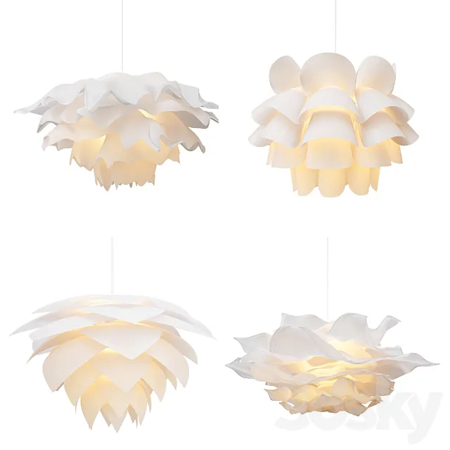 Four Exclusive Chandelier Collection_27 Fineness 3D Model Four Exclusive Chandelier Collection_27 Fineness 3D Model
