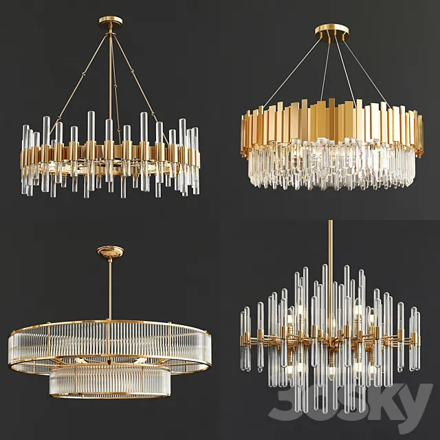 Four Exclusive Chandelier Collection_37 3DModel