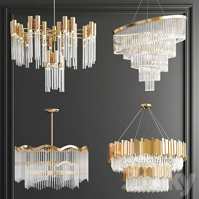 Four Exclusive Chandelier Collection_39 3D Model