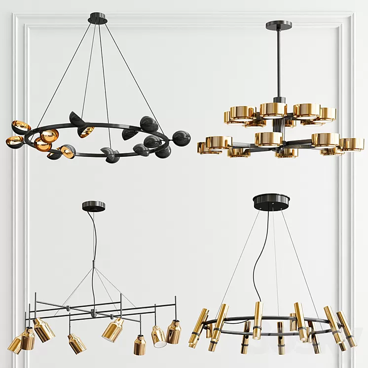 Four Exclusive Chandelier Collection_40 3D Model