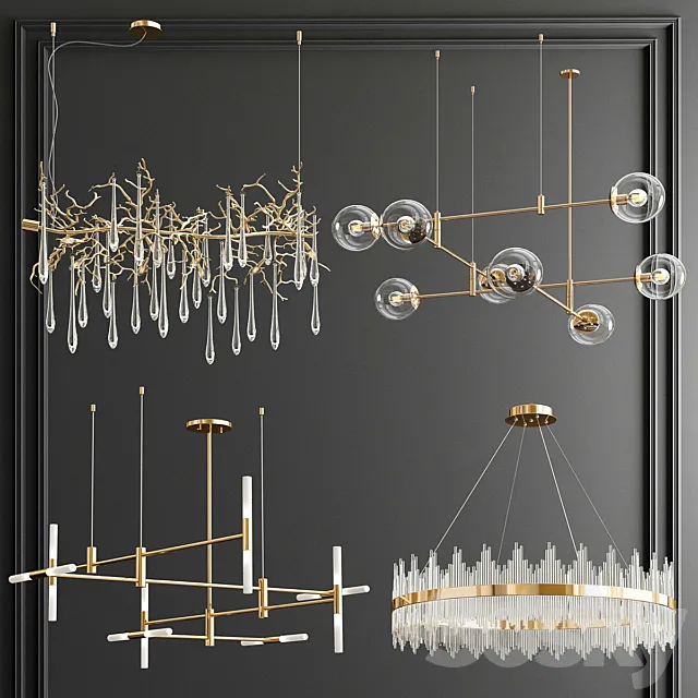 Four Exclusive Chandelier Collection_51 3DModel