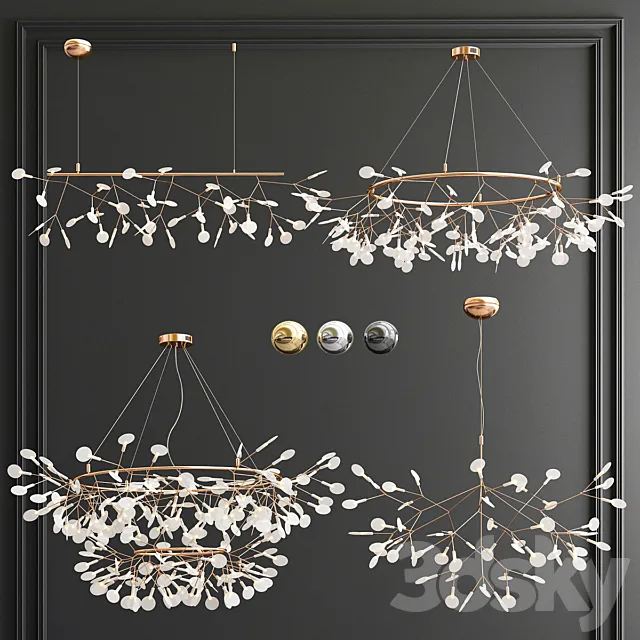 Four Exclusive Chandelier Collection_55 Moooi 3D Model Four Exclusive Chandelier Collection_55 Moooi 3D Model