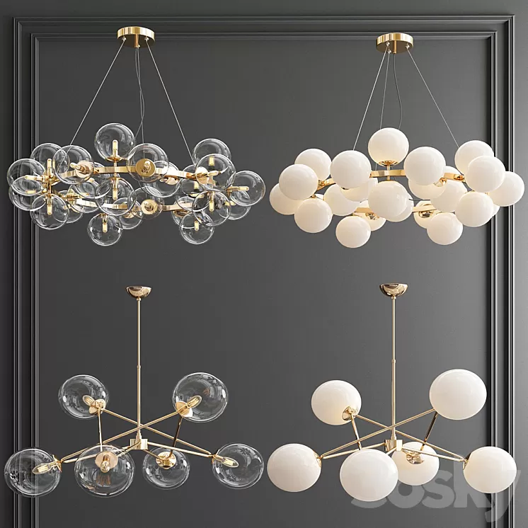 Four Exclusive Chandelier Collection_57 3D Model