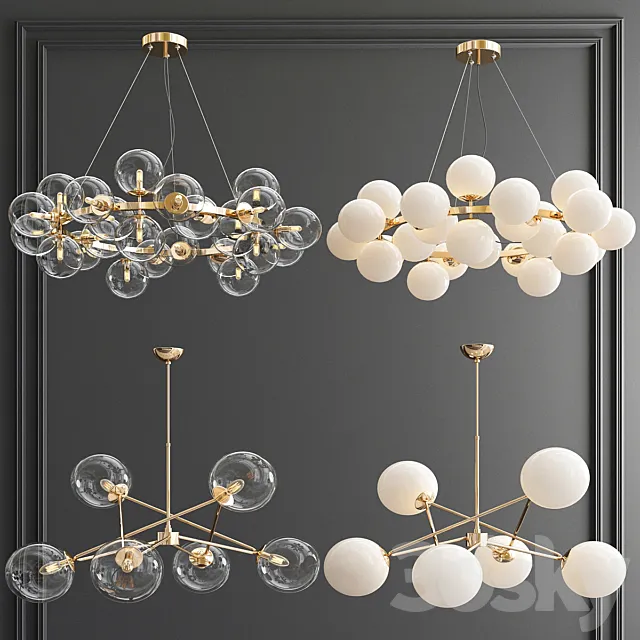 Four Exclusive Chandelier Collection_57 3DModel Four Exclusive Chandelier Collection_57 3DModel