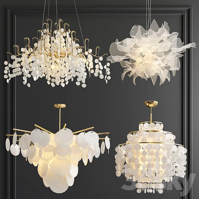 Four Exclusive Chandelier Collection_59 3DModel Four Exclusive Chandelier Collection_59 3DModel