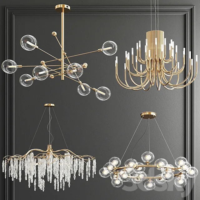 Four Exclusive Chandelier Collection_61 3DModel