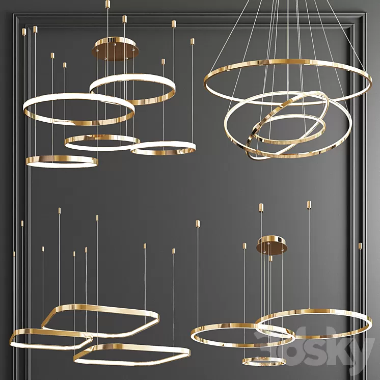 Four Exclusive Chandelier Collection_63 3D Model Four Exclusive Chandelier Collection_63 3D Model