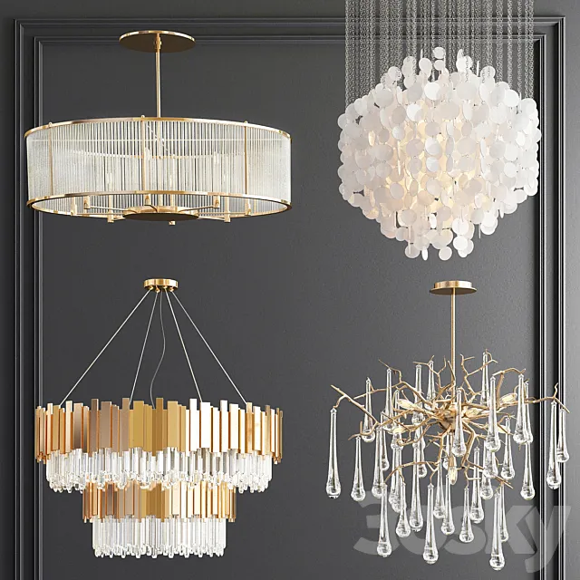 Four Exclusive Chandelier Collection_66 3DModel