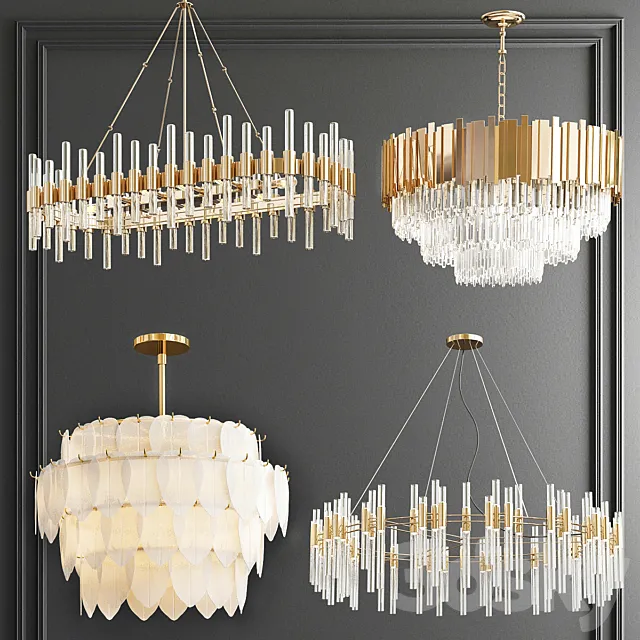 Four Exclusive Chandelier Collection_68 3D Model