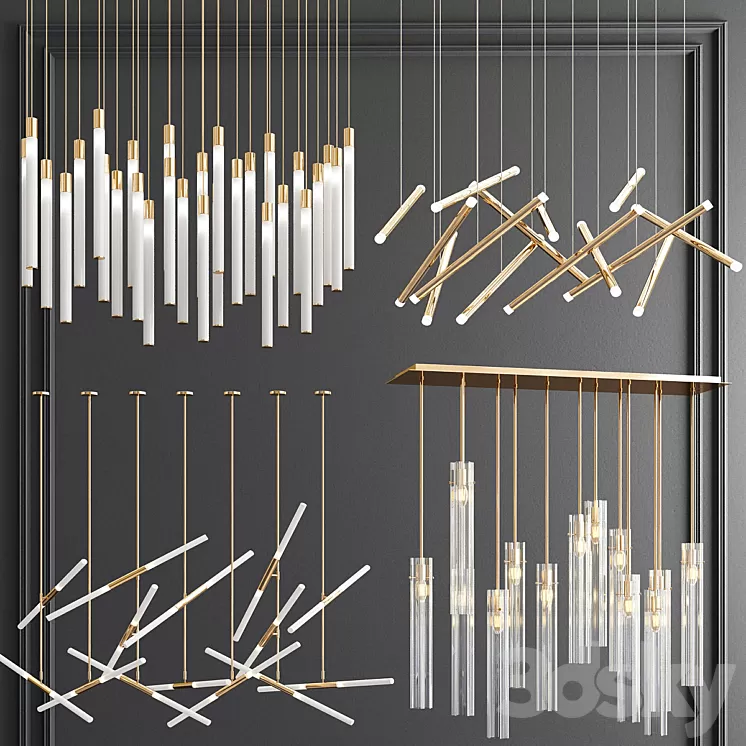 Four Exclusive Chandelier Collection_69 3D Model Four Exclusive Chandelier Collection_69 3D Model