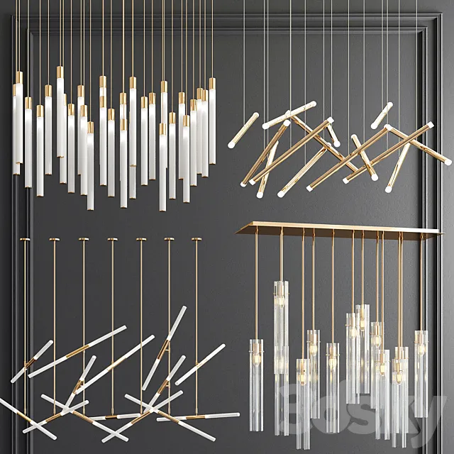 Four Exclusive Chandelier Collection_69 3DModel Four Exclusive Chandelier Collection_69 3DModel