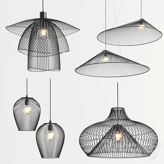 Four Exclusive Chandelier Collection_80 3DModel Four Exclusive Chandelier Collection_80 3DModel