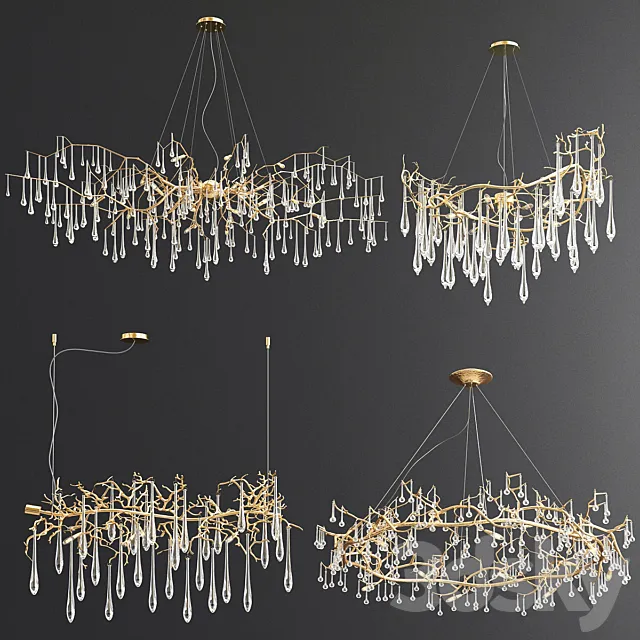 Four Exclusive Chandelier Collection_83 Serip 3DModel