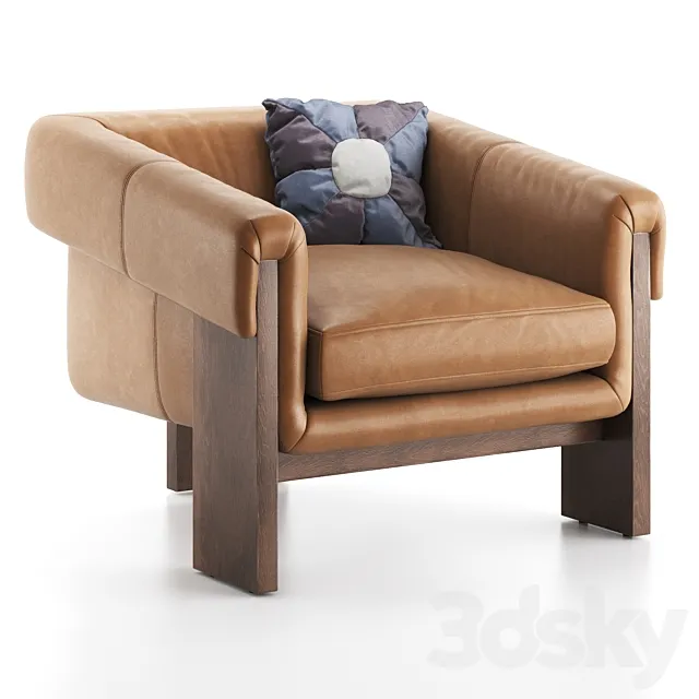 Four Hands _ Cairo Chair – Palermo Cognac 3D Model