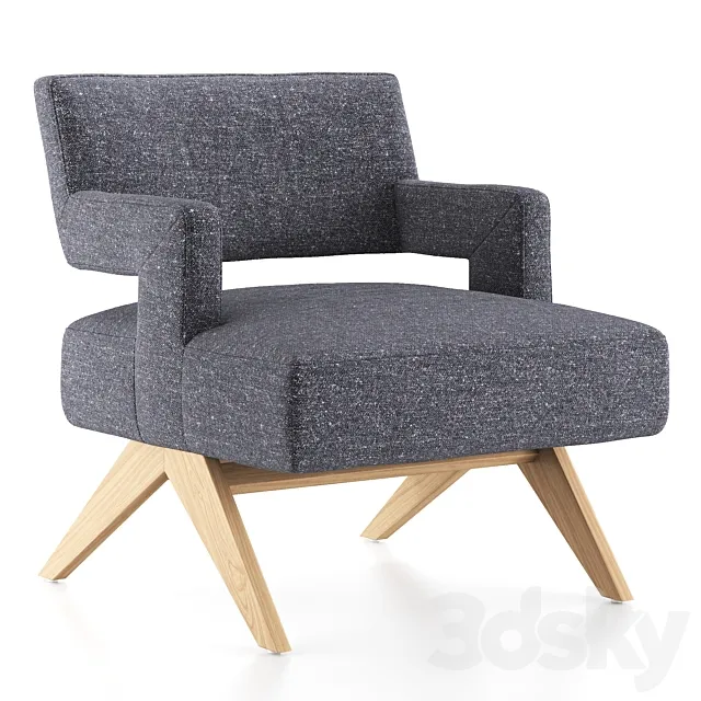 Four Hands _ Darlene chair – Thames slate 3DModel