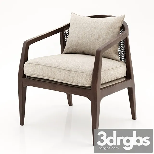 Four hands alexandria accent chair 3D Model Download