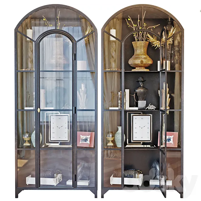 Four Hands Belmont Collection Metal Cabinet 3DModel