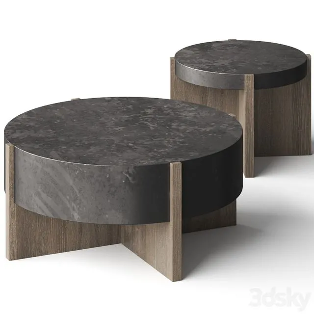 Four Hands Bingham Coffee Tables 3D Model Four Hands Bingham Coffee Tables 3D Model