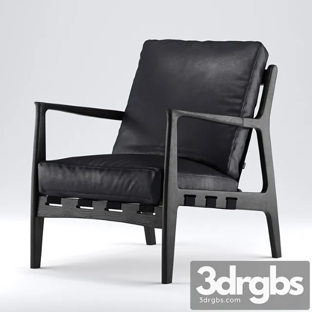 Four Hands Bishop Aged Black 3D Model Download