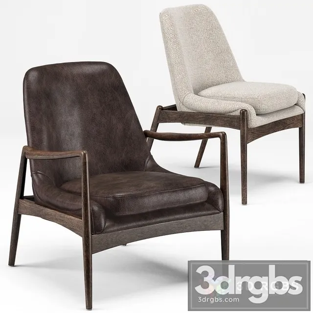 Four Hands Braden Armchair 3D Model Download Four Hands Braden Armchair 3D Model Download