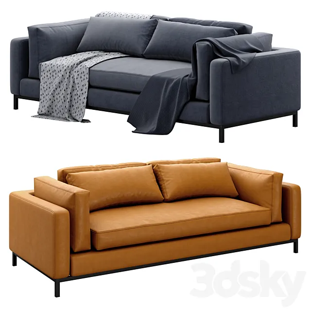 Four Hands Grammercy Sofa Bennett Moon 3D Model Four Hands Grammercy Sofa Bennett Moon 3D Model