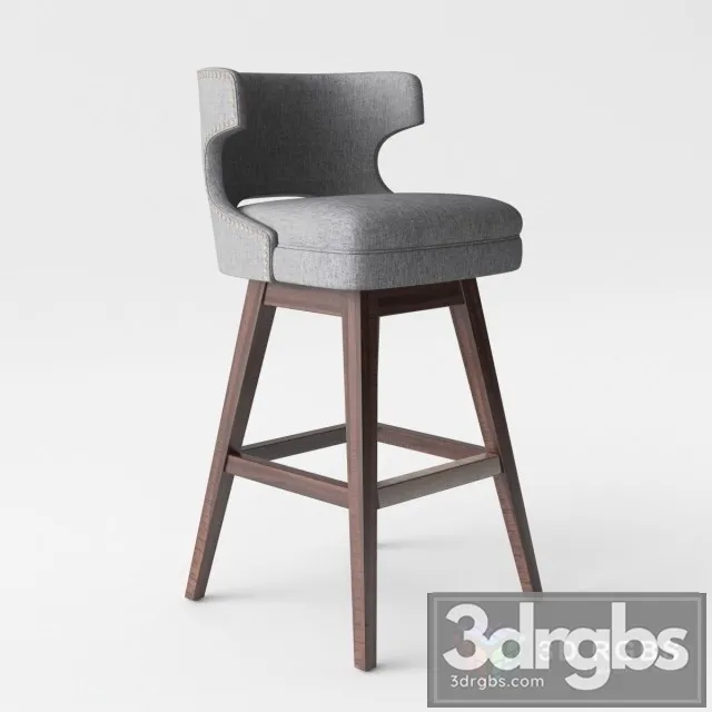 Four Hands Task Swivel Counter Stool 3D Model Download Four Hands Task Swivel Counter Stool 3D Model Download