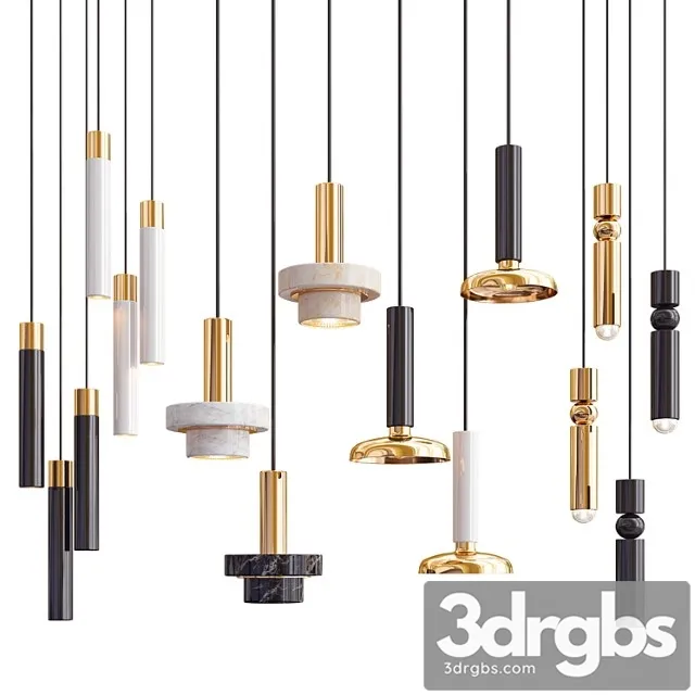 Four Hanging Lights 34 Exclusive 3D Model Download