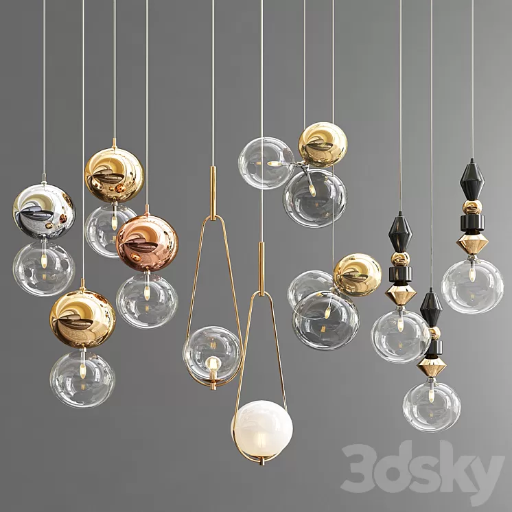 Four Hanging Lights_26 Exclusive 3D Model