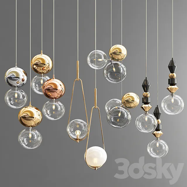 Four Hanging Lights_26 Exclusive 3DModel