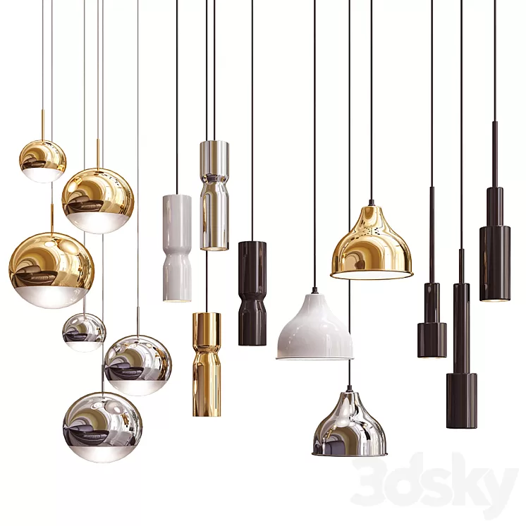 Four Hanging Lights_29 Exclusive 3D Model