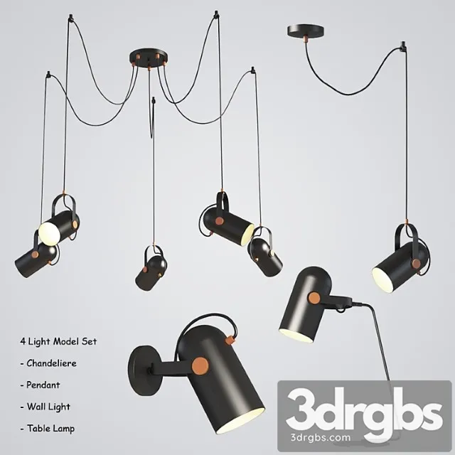 Four Light Set 1 3D Model Download