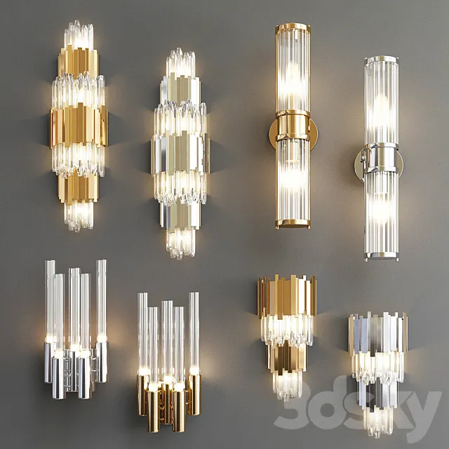Four Nice Wall Lights_6 3DModel