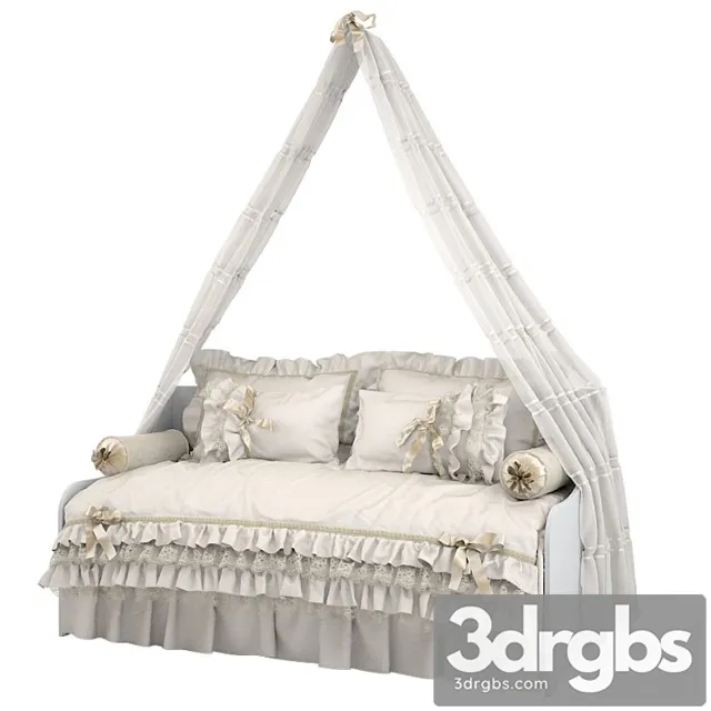 Four Poster Bed 02 3D Model Download