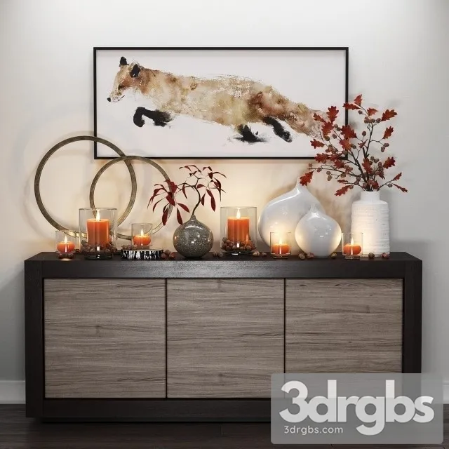 Fox Candles 3D Model Download