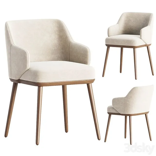 Foyer chair by Calligaris 3D Model Foyer chair by Calligaris 3D Model