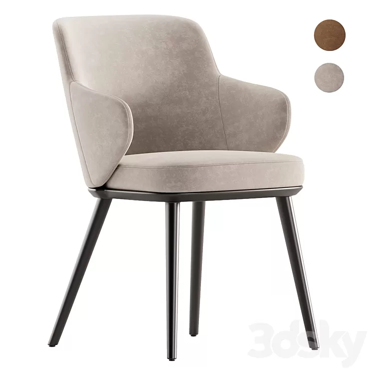 Foyer chair by Calligaris 3D Model 3DSKY Decor Helper