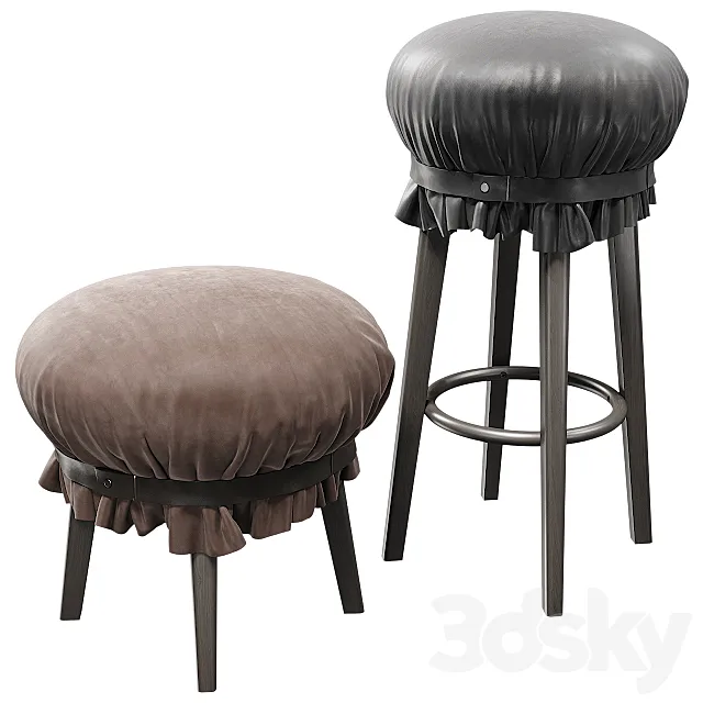 Frag popit pouf 3DModel Frag popit pouf 3DModel