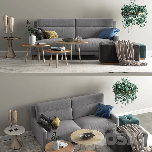Frajumar sofa Soul set 3D Model Frajumar sofa Soul set 3D Model