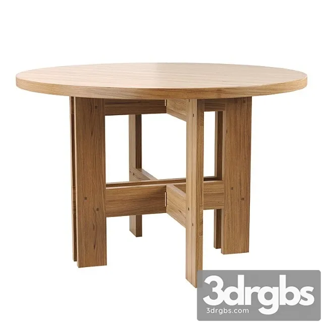 Frama Farmhouse Table Round 120 3D Model Download Frama Farmhouse Table Round 120 3D Model Download