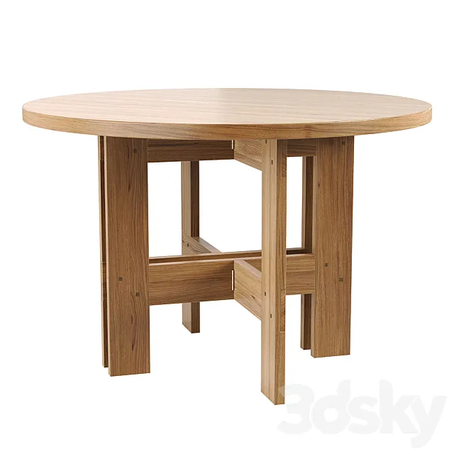 Frama – Farmhouse Table Round 120 3D Model