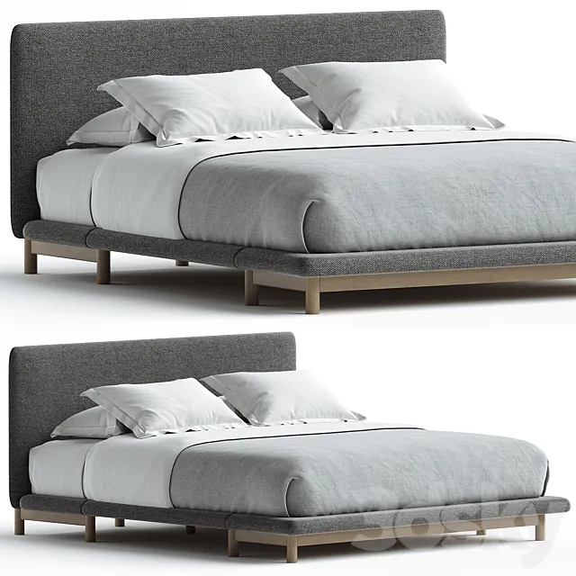 FRAME BED De La Espada Design Neri Hu 3D Model