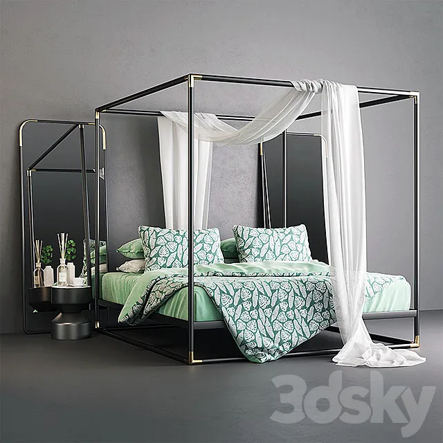 Frame Canopy Bed 3DModel