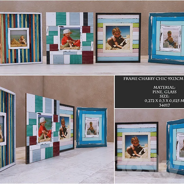 Frame Chabby chic 3DModel Frame Chabby chic 3DModel