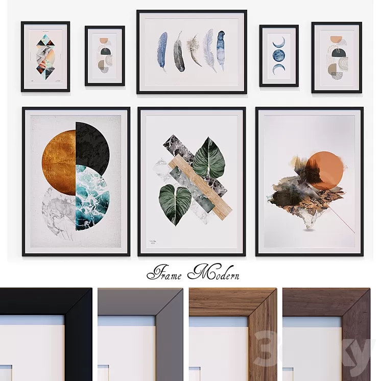 frame modern 3D Model