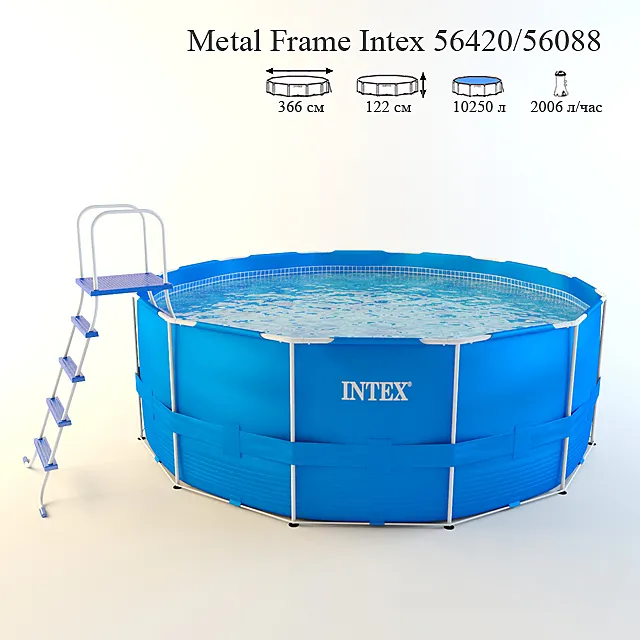 Frame pool Intex 322 cm 3D Model
