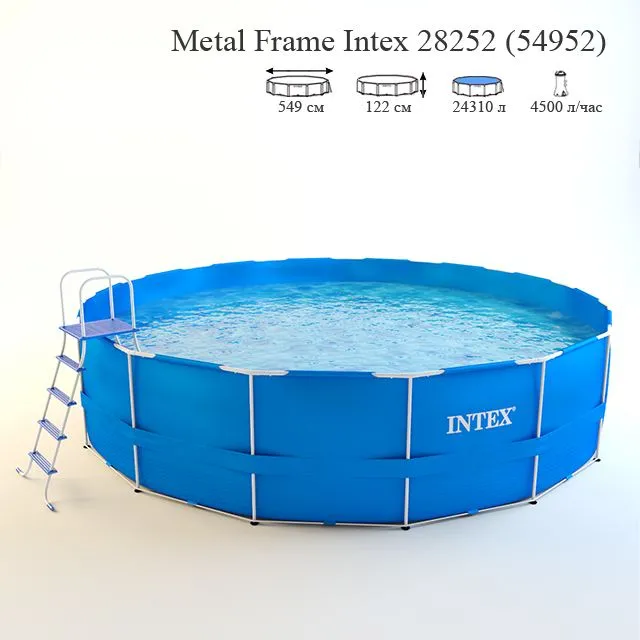 Frame pool Intex (blue) 3D Model