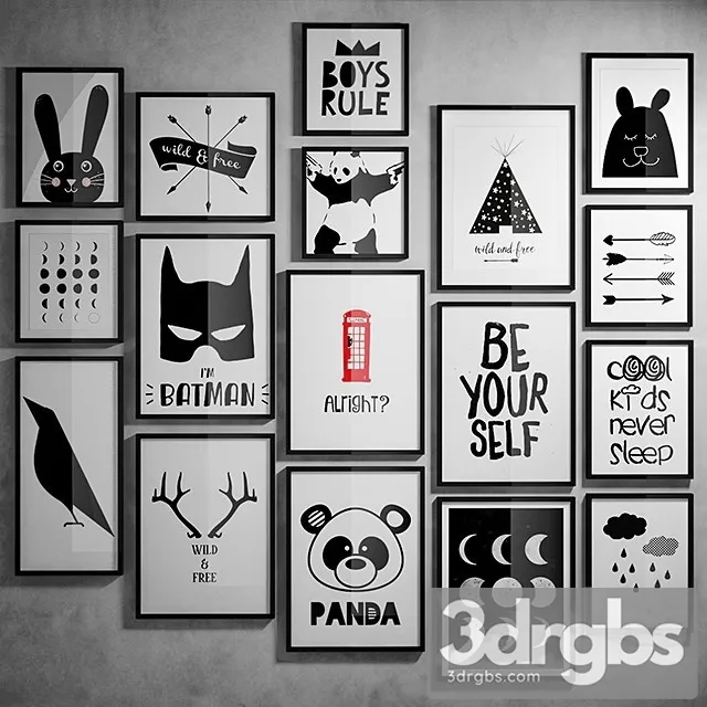 Frame Set 4 3D Model Download